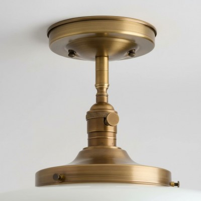 Quinlix Mid-Century Modern Milk Striped Glass Ceiling Lamp