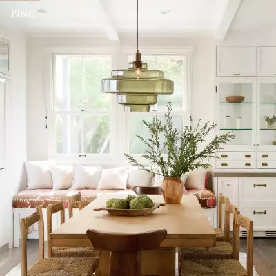 Yves Vintage Tiered Glass Pendant Light