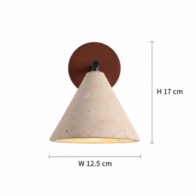 Fabiana Modern Marble Stone Tapered Wall Sconce