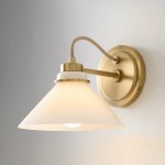 Kalevipoeg Modern Farmhouse Cone Shade Wall Sconce