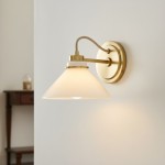 Kalevipoeg Modern Farmhouse Cone Shade Wall Sconce