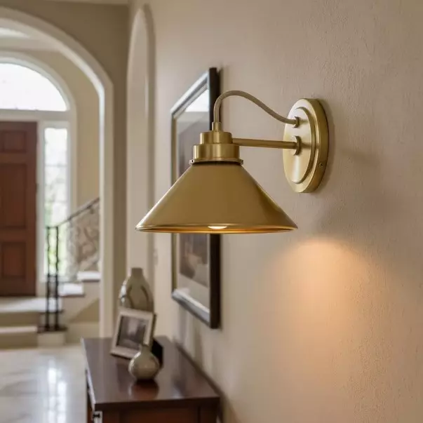 Kalevipoeg Modern Farmhouse Cone Shade Wall Sconce