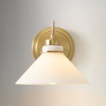 Kalevipoeg Modern Farmhouse Cone Shade Wall Sconce