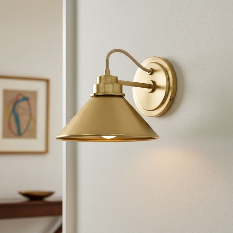 Kalevipoeg Modern Farmhouse Cone Shade Wall Sconce