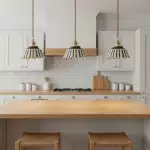 Hussein Vintage Hand-painted Ceramic Pendant Light