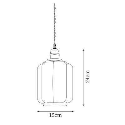 Balthazar Japanese Lantern - Shaped White Glass Pendant Light