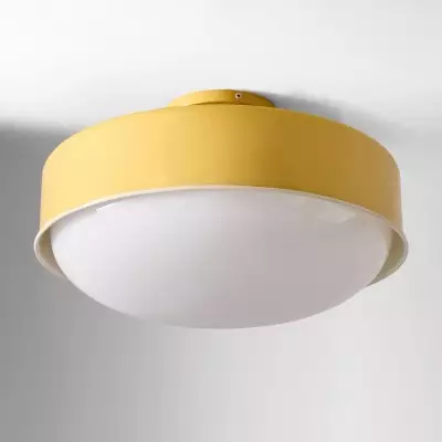 Eulogia Modern Vibrant Yellow Iron Ceiling Light