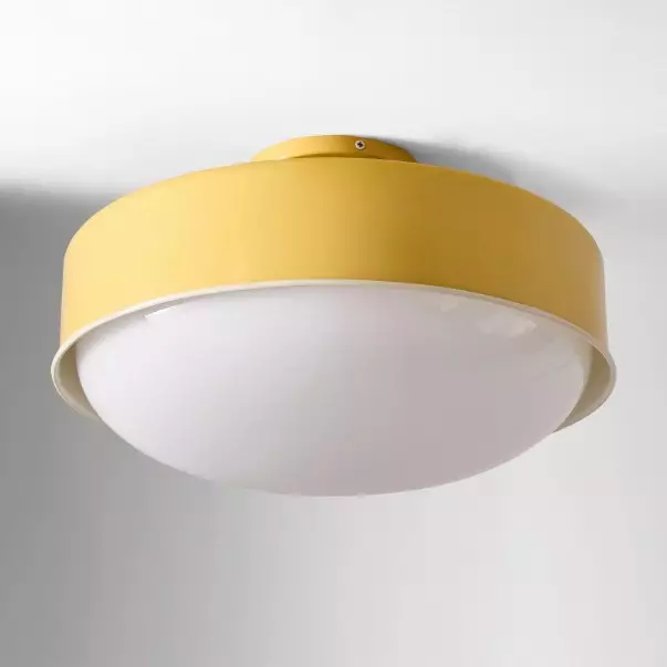 Eulogia Modern Vibrant Yellow Iron Ceiling Light