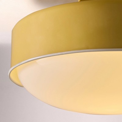 Eulogia Modern Vibrant Yellow Iron Ceiling Light