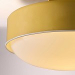 Eulogia Modern Vibrant Yellow Iron Ceiling Light