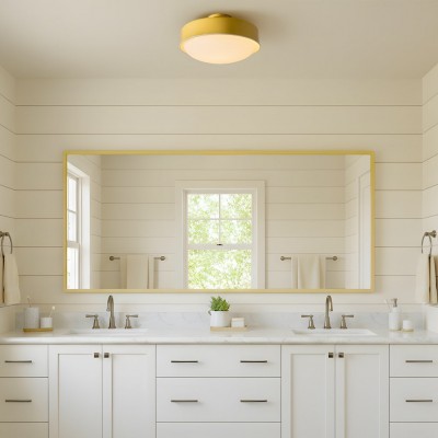 Eulogia Modern Vibrant Yellow Iron Ceiling Light