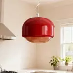 Vexlynn Scandinavian Round Dual-Layer Tinted Glass Pendant Light