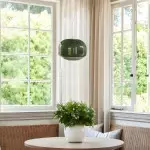 Vexlynn Scandinavian Round Dual-Layer Tinted Glass Pendant Light