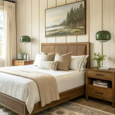 Vexlynn Scandinavian Round Dual-Layer Tinted Glass Pendant Light