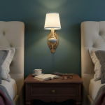 Osman Vintage Fabric Linen Wall Sconce