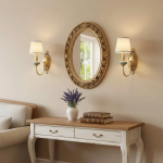 Osman Vintage Fabric Linen Wall Sconce