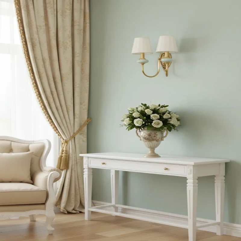 Osman Vintage Fabric Linen Wall Sconce