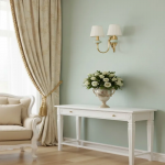 Osman Vintage Fabric Linen Wall Sconce