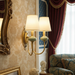 Osman Vintage Fabric Linen Wall Sconce