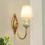 Osman Vintage Fabric Linen Wall Sconce
