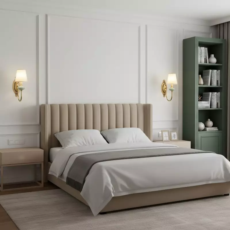 Osman Vintage Fabric Linen Wall Sconce