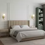 Osman Vintage Fabric Linen Wall Sconce