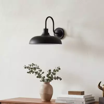 Gwydion Modern Farmhouse Dome Exterior Wall Light
