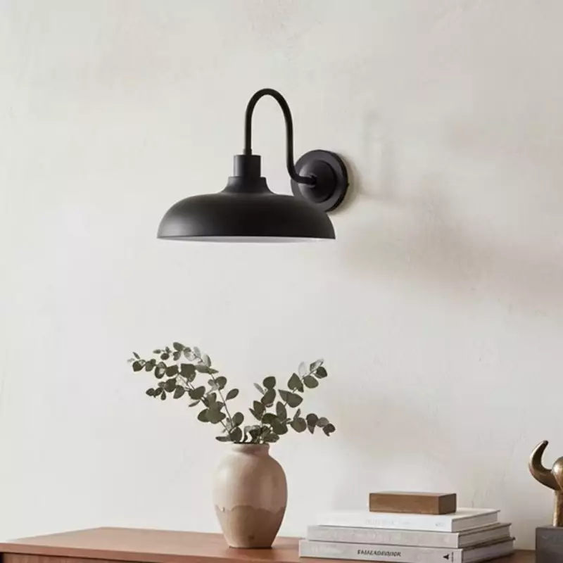 Gwydion Modern Farmhouse Dome Exterior Wall Light