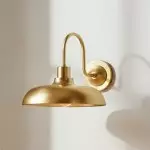 Gwydion Modern Farmhouse Dome Exterior Wall Light