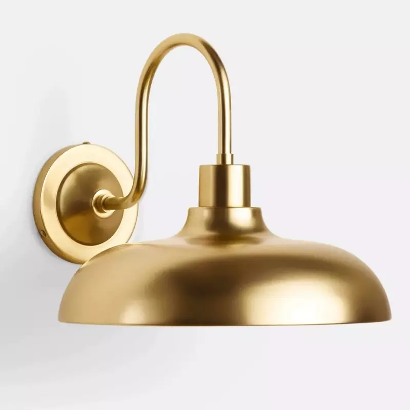 Gwydion Modern Farmhouse Dome Exterior Wall Light