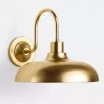 Gwydion Modern Farmhouse Dome Exterior Wall Light