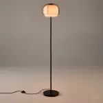 Eadweard Modern Cone White Linen Floor Lamp