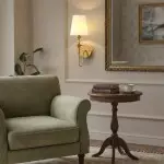 Callan Natural Curved Arm Fabric Gold Wall Sconce