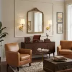 Callan Natural Curved Arm Fabric Gold Wall Sconce