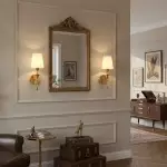 Callan Natural Curved Arm Fabric Gold Wall Sconce