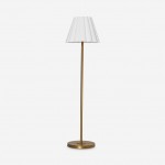 Eadweard Modern Cone White Linen Floor Lamp