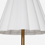 Eadweard Modern Cone White Linen Floor Lamp