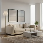 Eadweard Modern Cone White Linen Floor Lamp