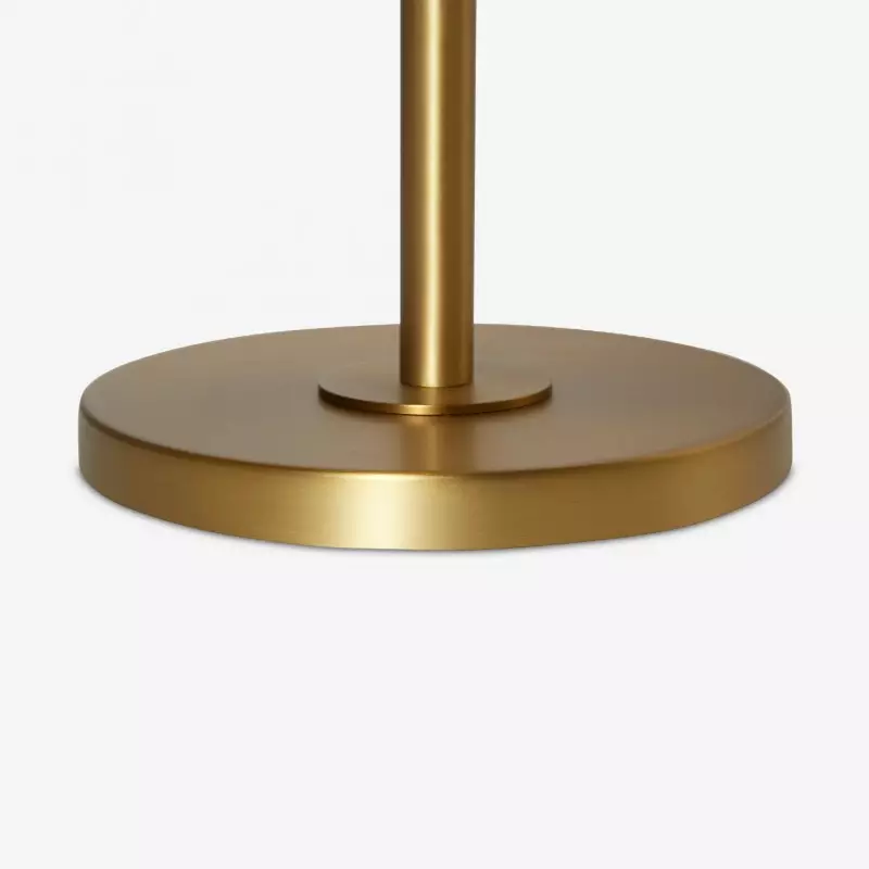 Jovita Contemporary Cone White Linen Table Lamp