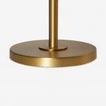 Jovita Contemporary Cone White Linen Table Lamp