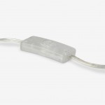 Jovita Contemporary Cone White Linen Table Lamp