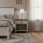 Jovita Contemporary Cone White Linen Table Lamp