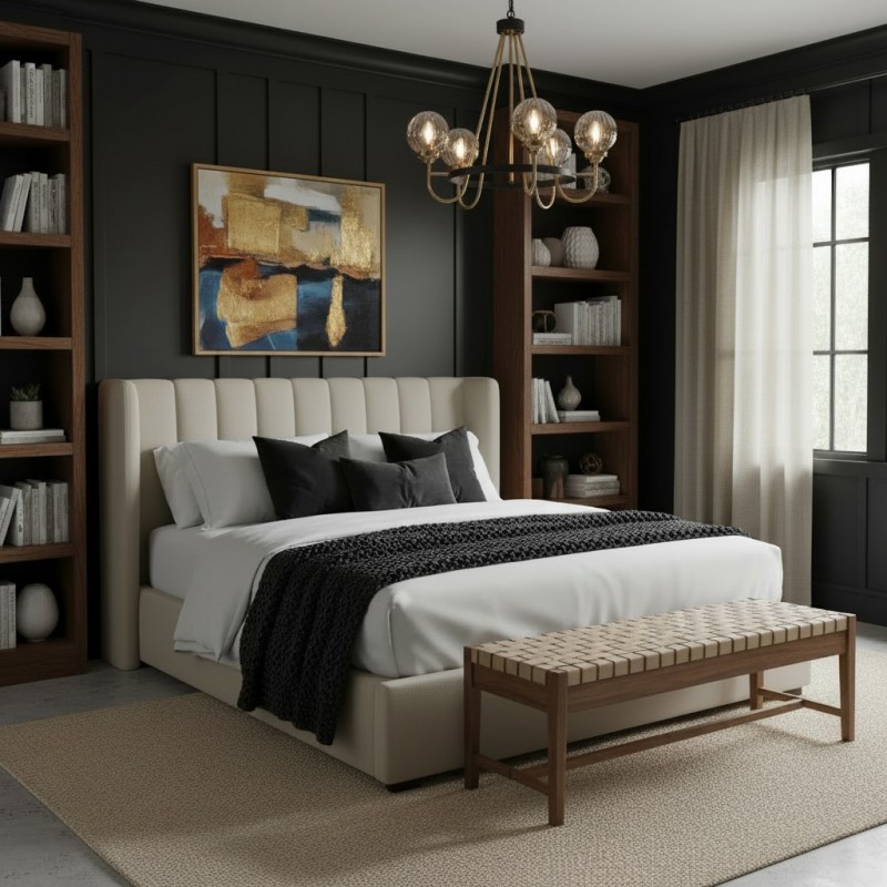 Bex Modern 5-Light Globe Glass Shade Wagon Wheel Chandelier