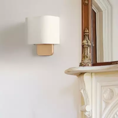 Ondine Modern Linen Fabric Shade Wall Sconce