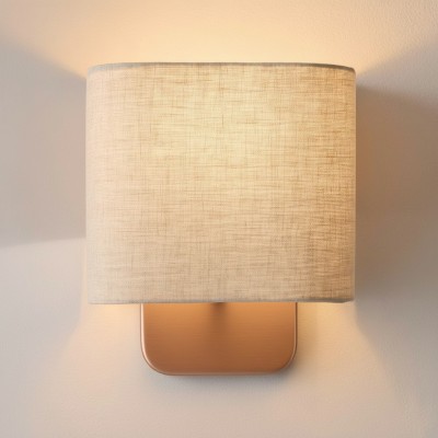 Ondine Modern Linen Fabric Shade Wall Sconce