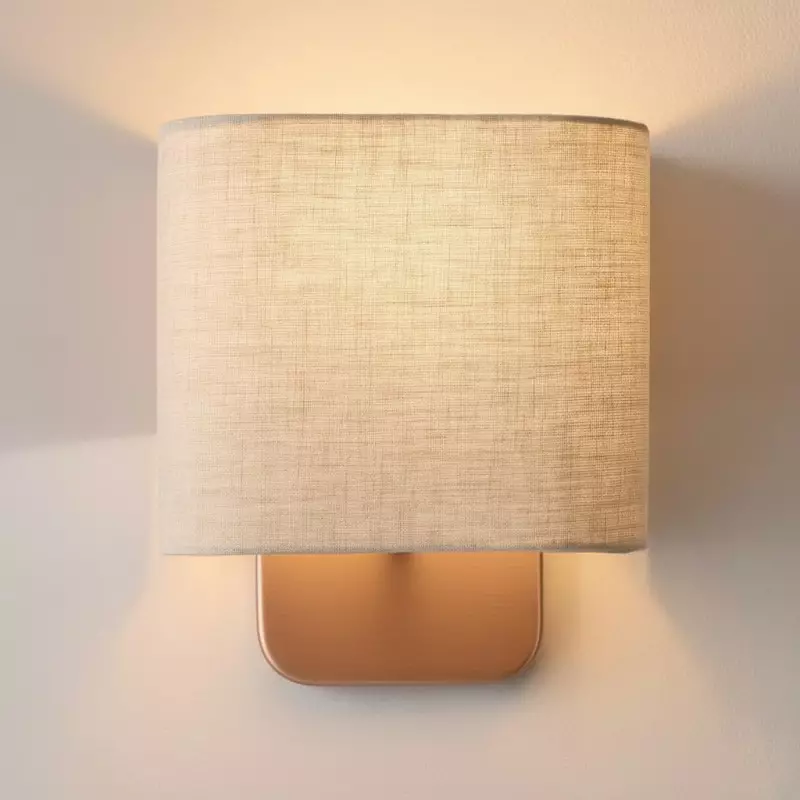 Ondine Modern Linen Fabric Shade Wall Sconce