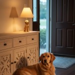 Aurea Unique Animal Table Lamp - Dog Sculptural Accent Lighting for Bedroom & Living Room