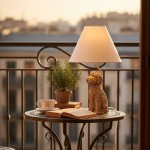 Aurea Unique Animal Table Lamp - Dog Sculptural Accent Lighting for Bedroom & Living Room