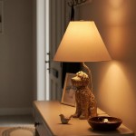 Aurea Unique Animal Table Lamp - Dog Sculptural Accent Lighting for Bedroom & Living Room