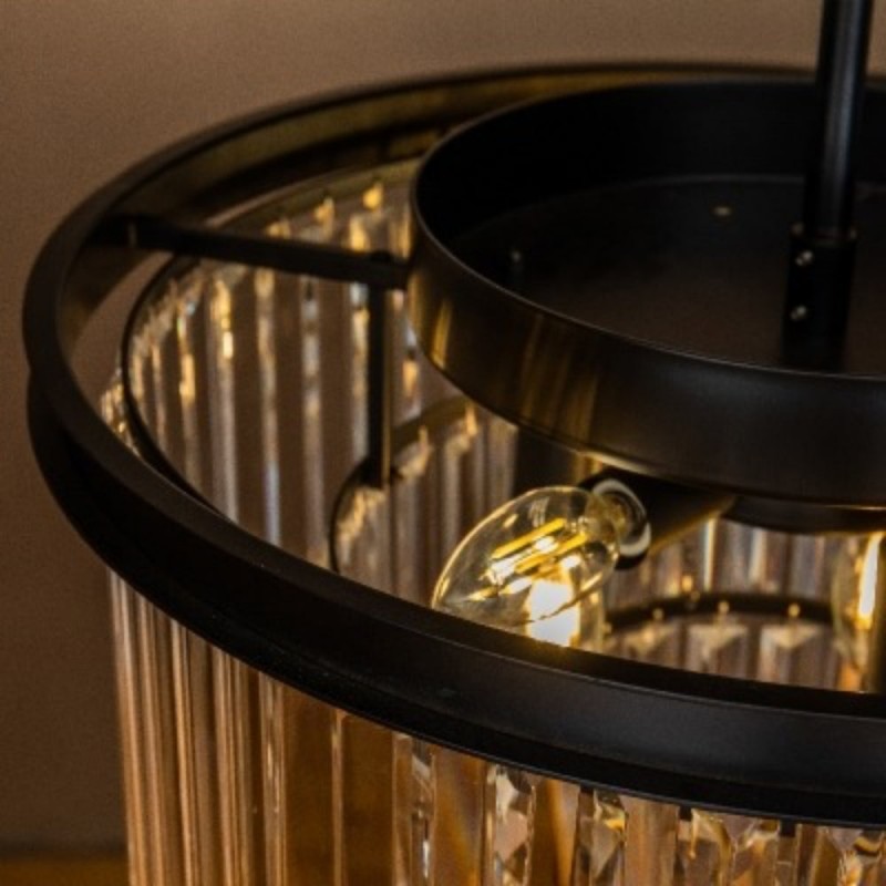 Guinevere Vintage Luxury Tiered Round Crystal Chandelier